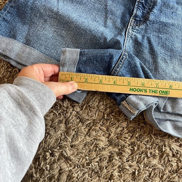 Primark denim medium wash cuffed jean shorts - Picture 6 of 7